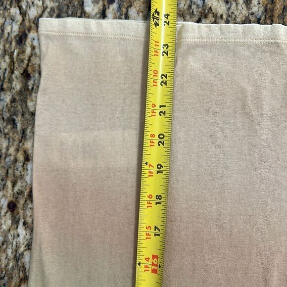 Vince Cotton Ombré Gradient Green Tan Short Sleeve Top Size L - Picture 8 of 8